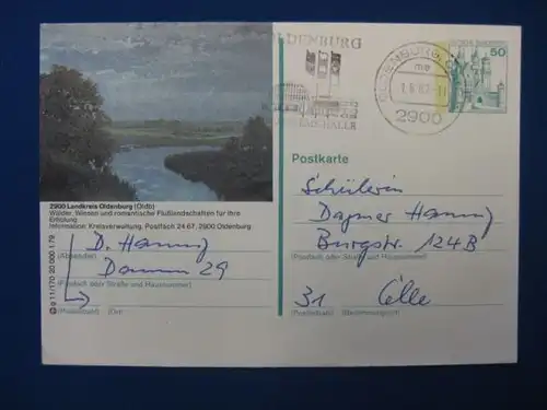 Bildpostkarte P 129 Deutschland Landkreis Oldenburg 