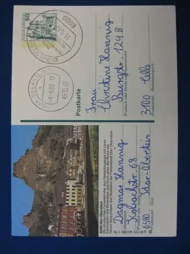 Bildpostkarte P 129 Deutschland Idar- Oberstein 