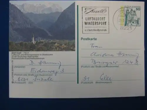 Bildpostkarte P 129 Deutschland Inzell, Oberbayern 