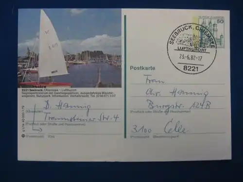 Bildpostkarte P 129 Deutschland Seebruck, Chiemsee