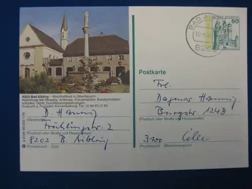 Bildpostkarte P 129 Deutschland Bad Aibling, Oberbayern