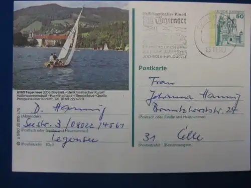 Bildpostkarte P 129 Deutschland Tegernsee, Oberbayern