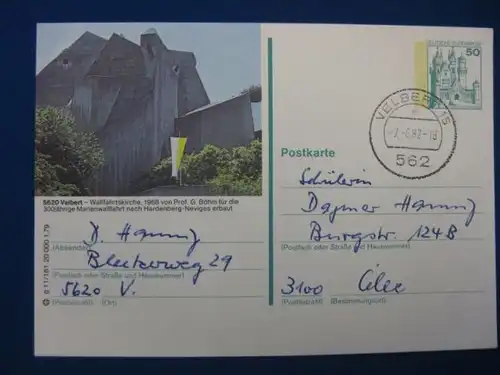 Bildpostkarte P 129 Deutschland Velbert