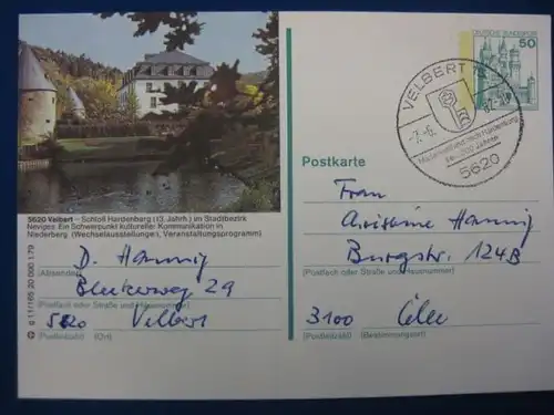 Bildpostkarte P 129 Deutschland Velbert Niederberg