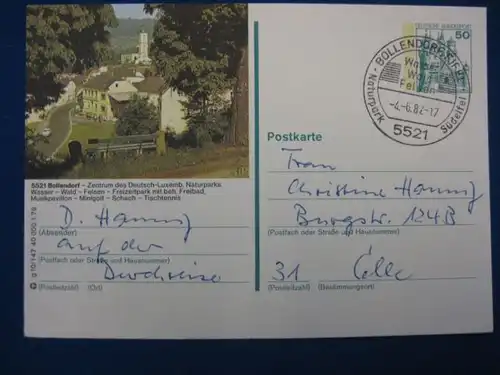 Bildpostkarte P 129 Deutschland Bollendorf 