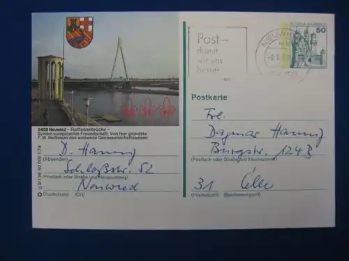 Bildpostkarte P 129 Deutschland Neuwied