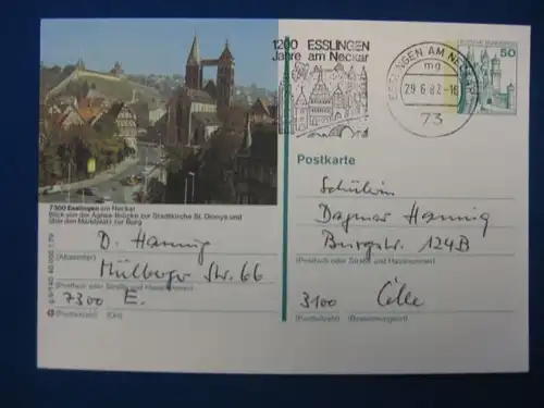 Bildpostkarte P 129 Deutschland Esslingen am Neckar