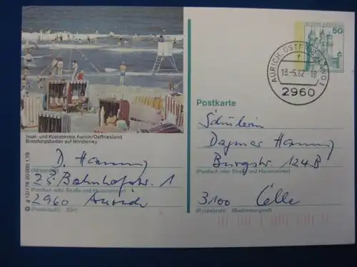 Bildpostkarte P 129 Deutschland Aurich/ Ostfriesland Norderney