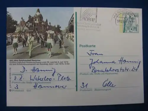 Bildpostkarte P 129 Deutschland Hannover