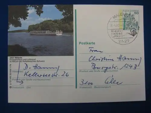 Bildpostkarte P 129 Deutschland Malente 