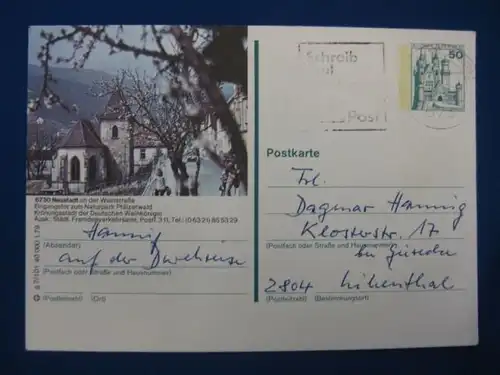 Bildpostkarte P 129 Deutschland Neustadt an der Weinstraße