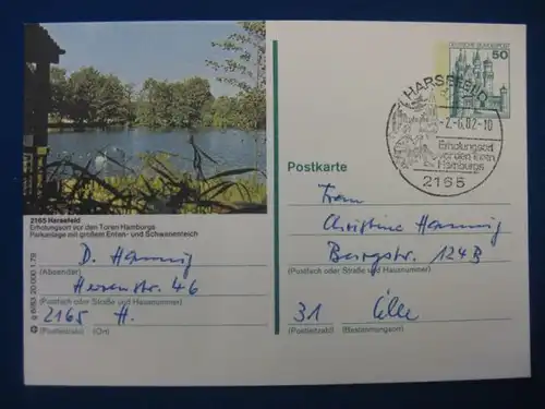 Bildpostkarte P 129 Deutschland Harsefeld 