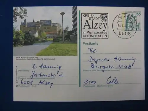 Bildpostkarte P 129 Deutschland Alzey