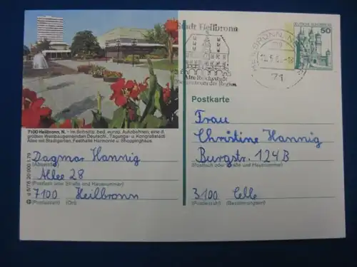 Bildpostkarte P 129 Deutschland Heilbronn am Neckar