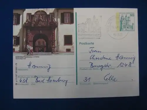 Bildpostkarte P 129 Deutschland Bad Homburg