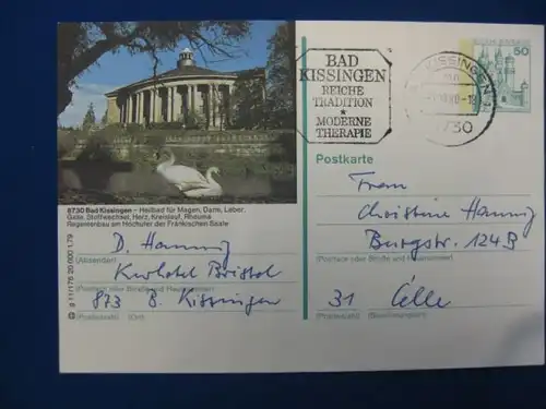 Bildpostkarte P 129 Deutschland Bad Kissingen 