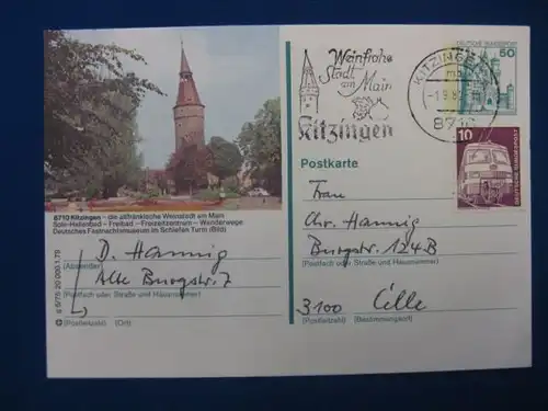 Bildpostkarte P 129 Deutschland Kitzingen