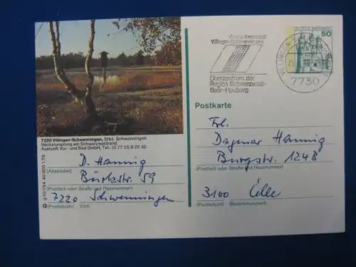 Bildpostkarte P 129 Deutschland Villingen- Schwenningen 