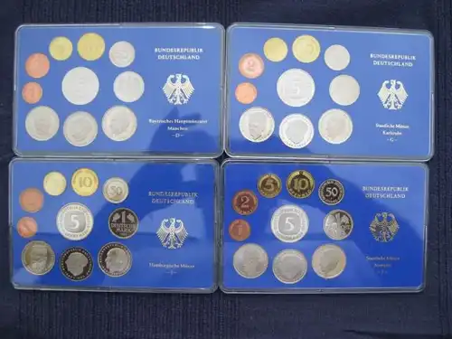DM Kursmünzensatz, PP, 1980, komplett