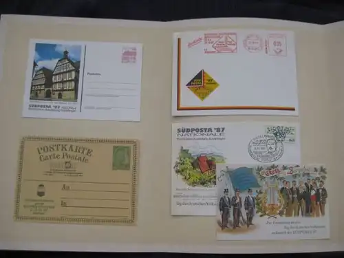 SÜDPOSTA 1987 , Belegmappe Nr. 3, Nationale Briefmarkenausstellung Sindelfingen