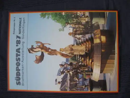 SÜDPOSTA 1987 , Belegmappe Nr. 3, Nationale Briefmarkenausstellung Sindelfingen