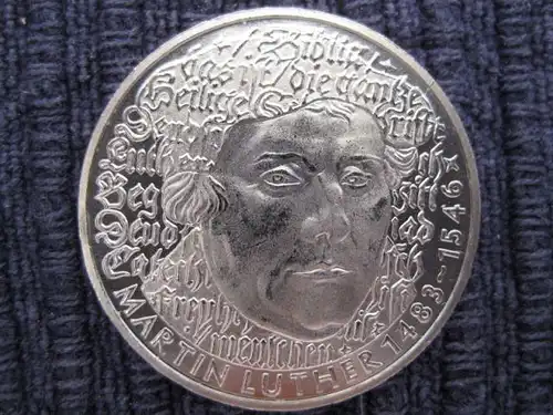 5 DM Münze Martin Luther 1983