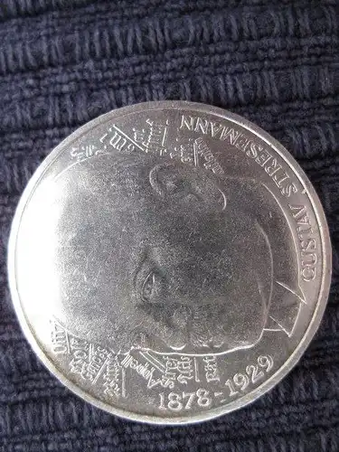5 DM Münze Gustav Stresemann 1978