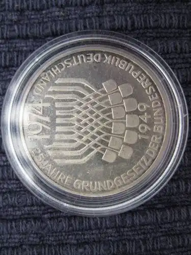 5 DM Münze 25 Jahre Grundgesetz 1974