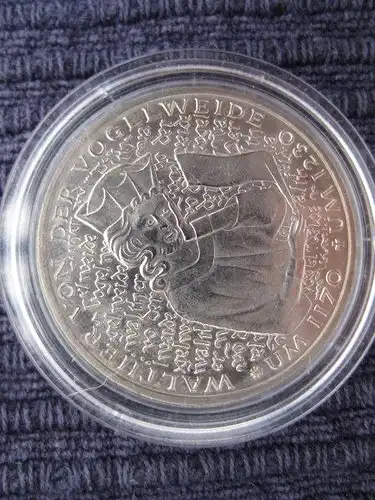 5 DM Münze Walther von der Vogelweide