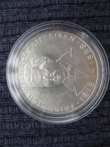 5 DM Münze Raiffeisen 1968