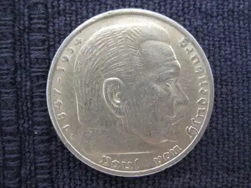 5 Reichsmark 1935 A,  Silber 