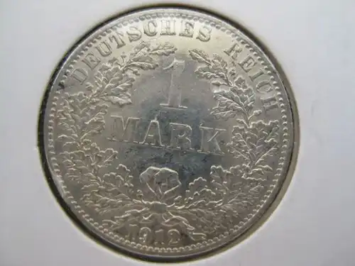 1 Mark Kursmünze Silber 1912 A