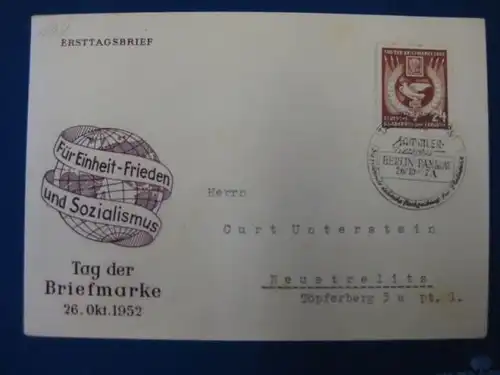 FDC Ersttagsbrief DDR
