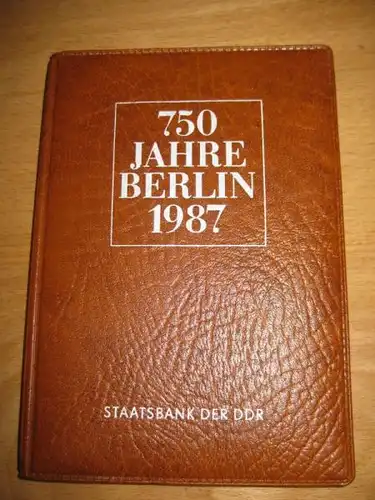 Satzetui 1987, 750 Jahre Berlin mit Michel-Nr. 29, 113, 114, 115 und Plakette