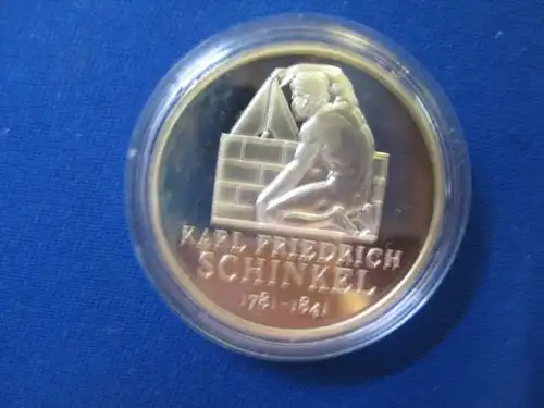 10 EURO Silbermünze Karl Friedrich Schinkel, Polierte Platte, Spiegelglanz