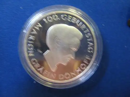 10 EURO Silbermünze 100. Geburtstag Gräfin Dönhoff, Polierte Platte, Spiegelglanz