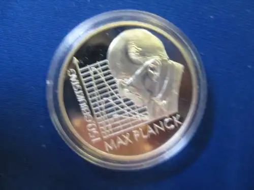 10 EURO Silbermünze 150. Geburtstag Max Planck; Polierte Platte, Spiegelglanz