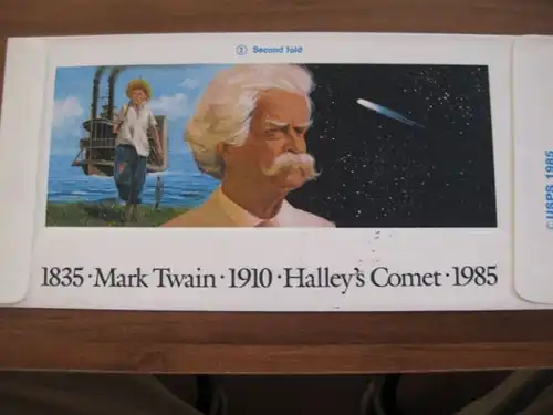 USA Ganzsache Aerogramme Halley`s Comet mit Deutscher Briefmarke Halleyscher Komet, Ersttag, FDC