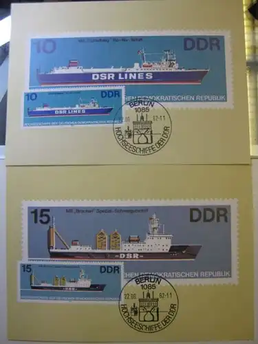 Maximumkarte MK Schiffe Hochseeschiffe 1982