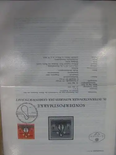 Amtliches Ersttagsblatt ETB der POST Österreich Kongress der Gemeinwirtschaft