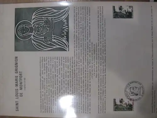 Document Philatelique Officiel - Amtliches Ersttagsblatt ETB der POST: Grignion de Montfort