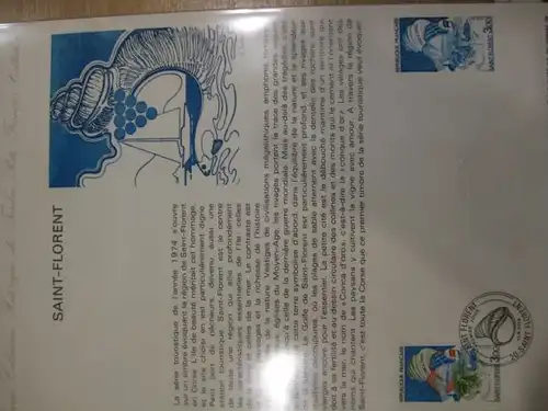 Document Philatelique Officiel - Amtliches Ersttagsblatt ETB der POST:Korsika - Saint-Florent
