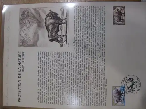 Document Philatelique Officiel - Amtliches Ersttagsblatt ETB der POST: Naturschutz - Protection de la Nature