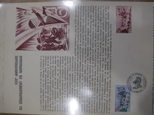 Document Philatelique Officiel - Amtliches Ersttagsblatt ETB der POST: Landung in der Normandie