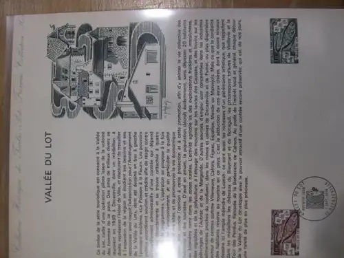 Document Philatelique Officiel - Amtliches Ersttagsblatt ETB der POST:Valle du Lot-Tal des Lot