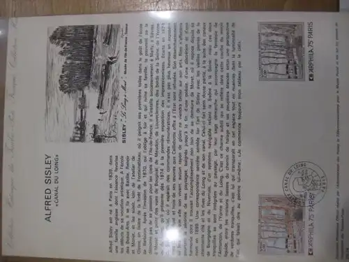 Document Philatelique Officiel - Amtliches Ersttagsblatt ETB der POST:Alfred Sisley, ARPHILA 75 - Paris