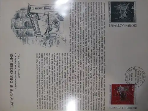 Document Philatelique Officiel - Amtliches Ersttagsblatt ETB der POST:Wandteppich, Gobelins