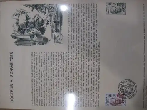 Document Philatelique Officiel - Amtliches Ersttagsblatt ETB der POST:Albert Schweitzer