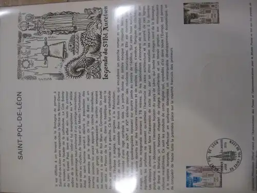 Document Philatelique Officiel - Amtliches Ersttagsblatt ETB der POST:Saint-Pol -de-Leon