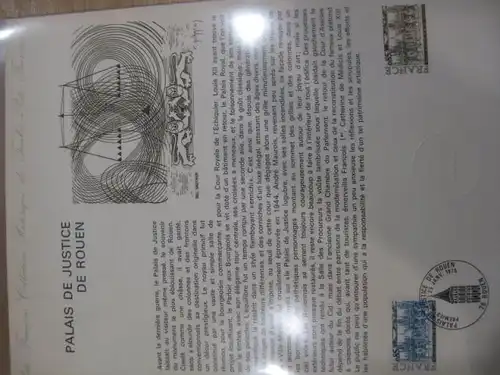 Document Philatelique Officiel - Amtliches Ersttagsblatt ETB der POST:Justizpalast Rouen